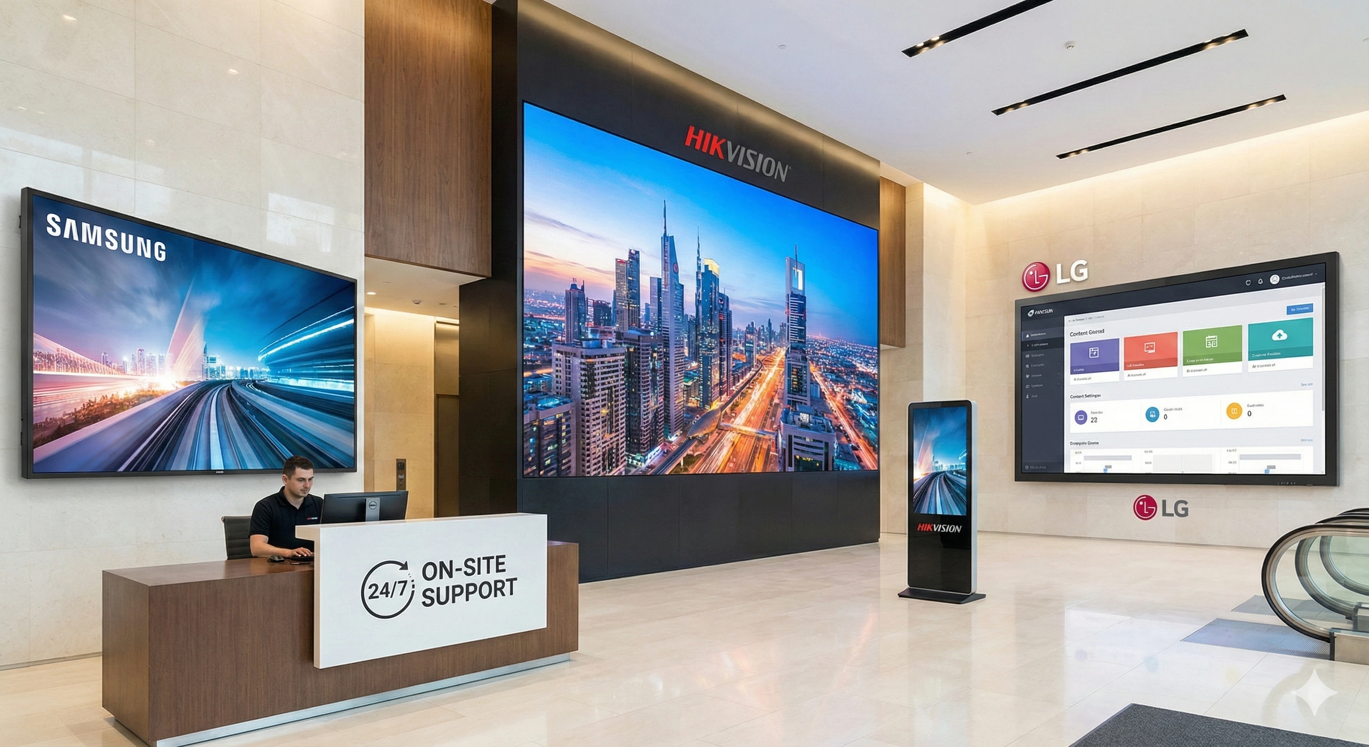 Solutions d'affichage dynamique et murs d'images NAZER TECH