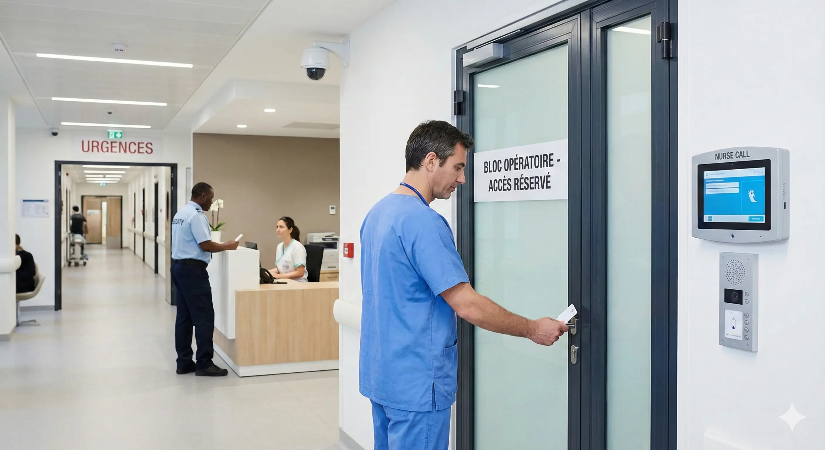 Solutions de s&eacute;curit&eacute; pour h&ocirc;pitaux et cliniques