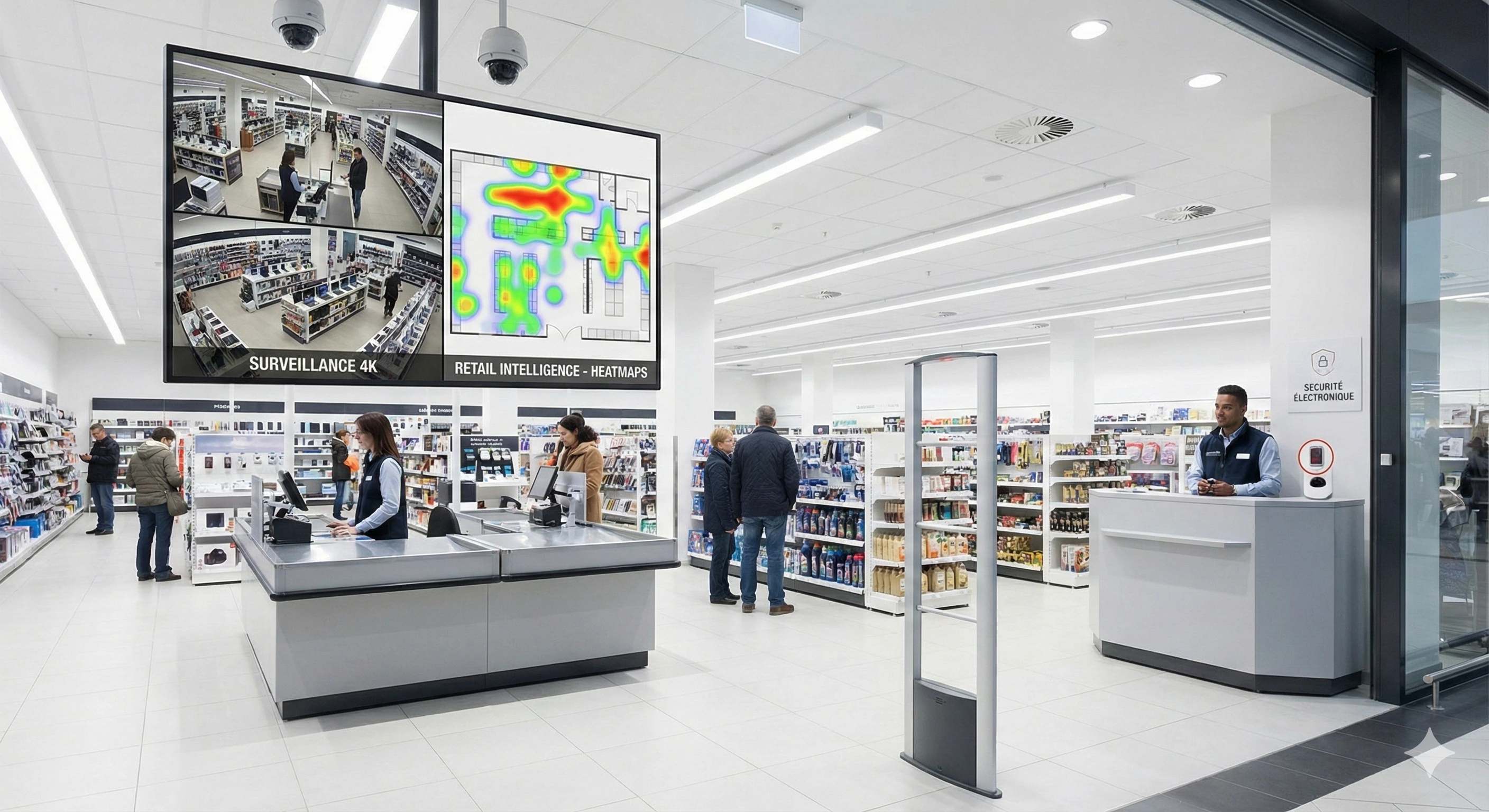 Solutions de s&eacute;curit&eacute; pour magasins et commerce retail